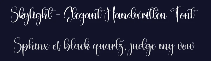Skylight – Elegant Handwritten Font by creativeletter — Script Handwritten Font — thumbnail 2