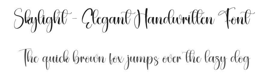Skylight – Elegant Handwritten Font by creativeletter — Script Handwritten Font