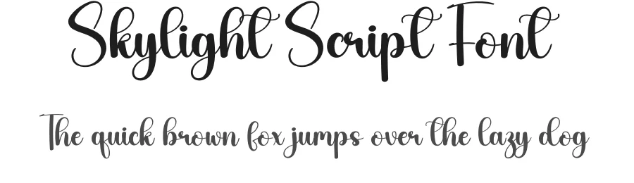 Skylight Script Font by creativeletter — Script Handwritten Font