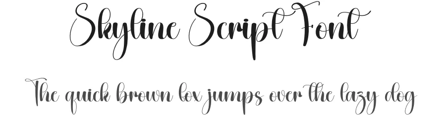 Skyline Script Font by creativeletter — Script Handwritten Font