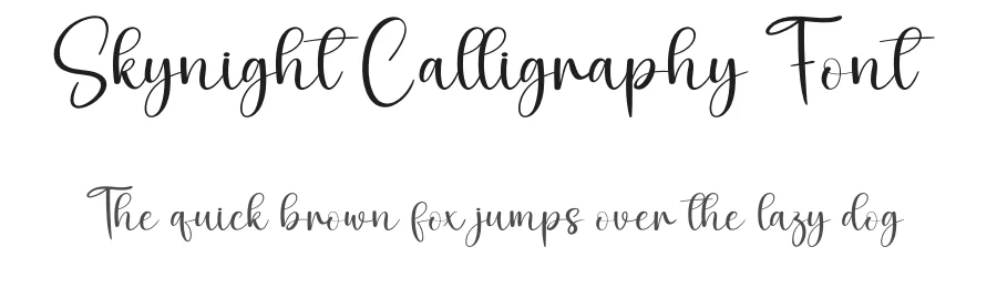 Skynight Calligraphy Font by creativeletter — Script Handwritten Font