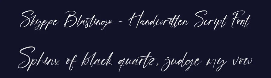 Skyppe Blastingo – Handwritten Script Font by stylishtype.co — Script Handwritten Font — thumbnail 2