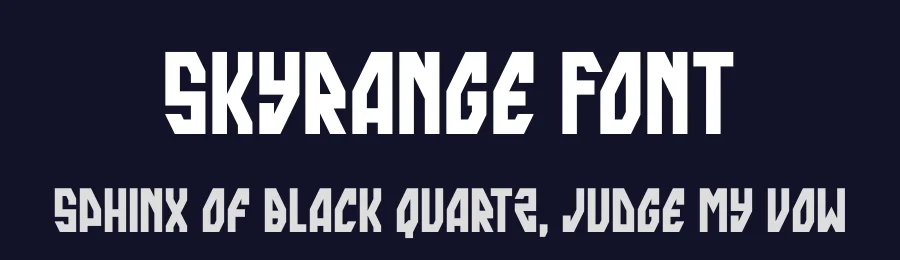 Skyrange Font by Iconian Fonts — Display Font — thumbnail 2