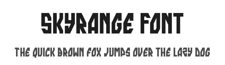 Skyrange Font by Iconian Fonts — Display Font