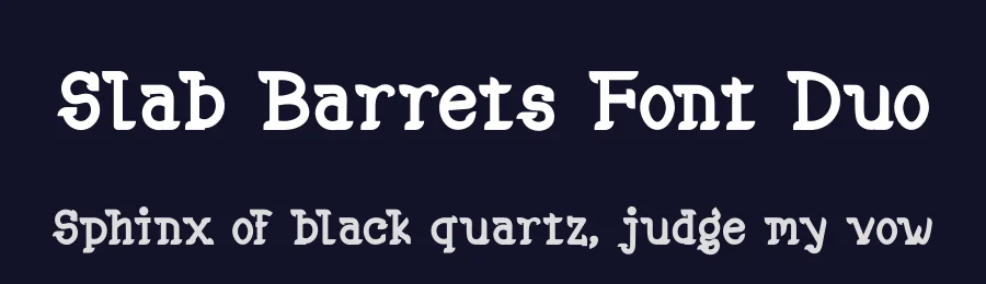 Slab Barrets Font Duo by twinletter — Slab Serif Font — thumbnail 2
