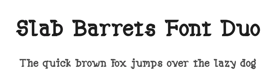 Slab Barrets Font Duo by twinletter — Slab Serif Font