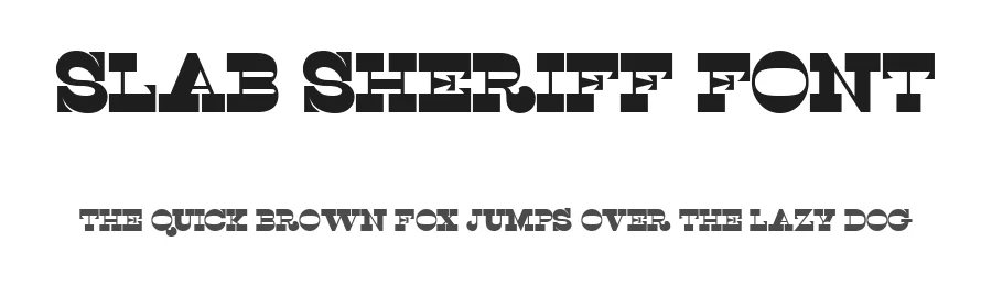 Slab Sheriff Font by Hamilton — Serif Font