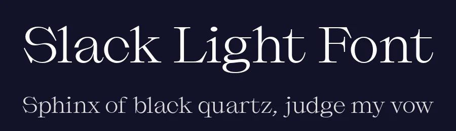 Slack Light Font by Due Studio — Serif Font — thumbnail 2