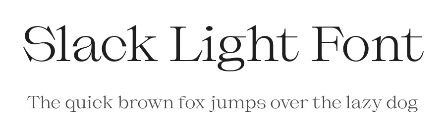 Slack Light Font by Due Studio — Serif Font