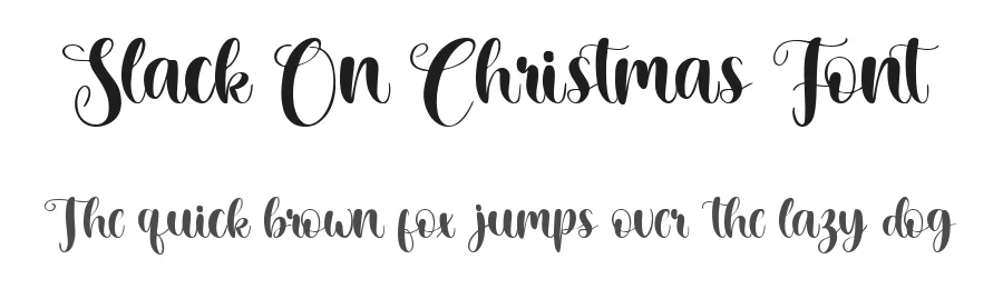 Slack On Christmas Font by Lettermine — Script Handwritten Font
