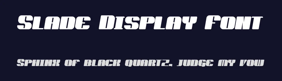 Slade Display Font by J. Vill — Sans Serif Font — thumbnail 2