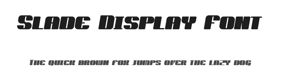 Slade Display Font by J. Vill — Sans Serif Font