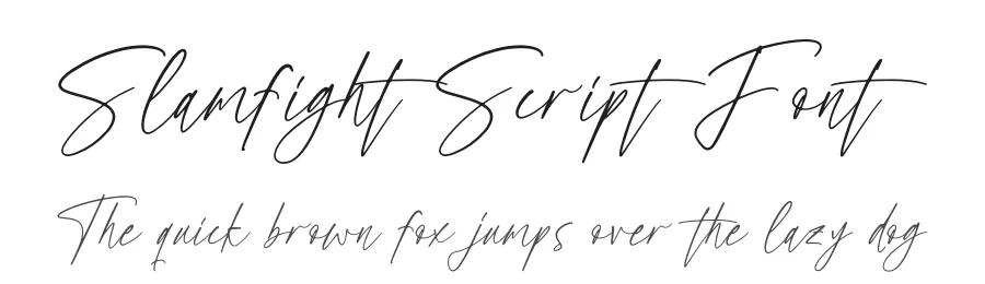 Slamfight Script Font by Operatype.Co — Script Handwritten Font