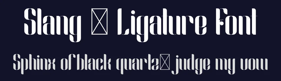 Slang – Ligature Font by vp_creative_shop — Decorative Font — thumbnail 2