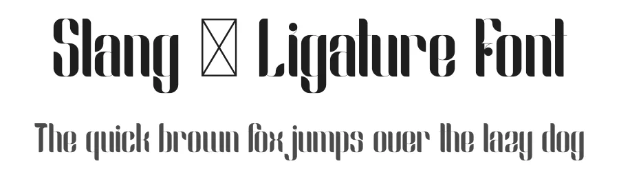 Slang โ Ligature Font by vp_creative_shop โ Decorative Font