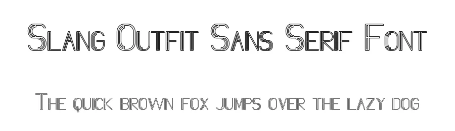 Slang Outfit Sans Serif Font by edricstudio — Sans Serif Font