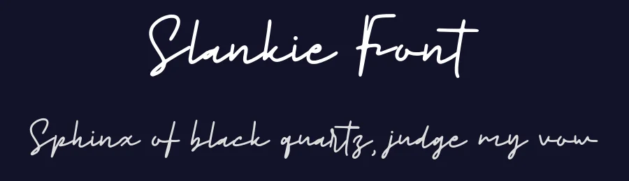 Slankie Font by Forberas Foundry — Script Handwritten Font — thumbnail 2