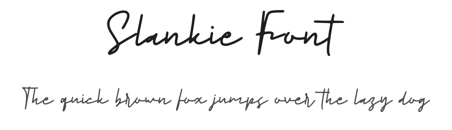 Slankie Font by Forberas Foundry — Script Handwritten Font