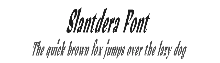 Slantdera Font by akbartype β Display Font