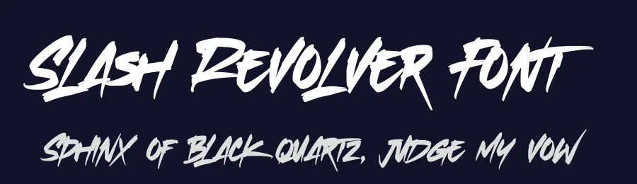 Slash Revolver Font by Almarkha Type — Display Font — thumbnail 2