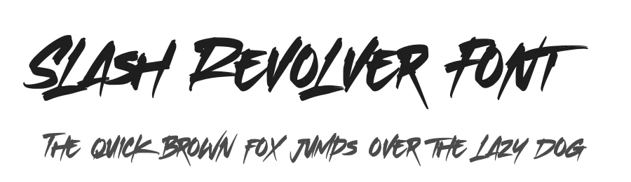Slash Revolver Font by Almarkha Type — Display Font