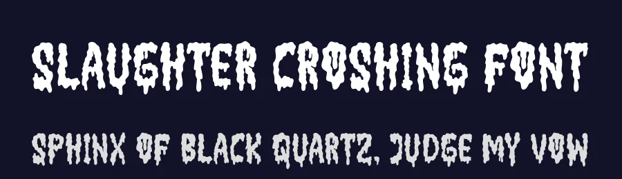 Slaughter Croshing Font by perspectype — Display Font — thumbnail 2