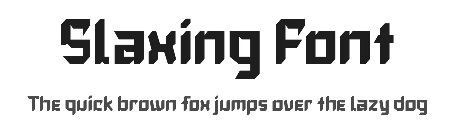 Slaxing Font by twinletter — Display Font