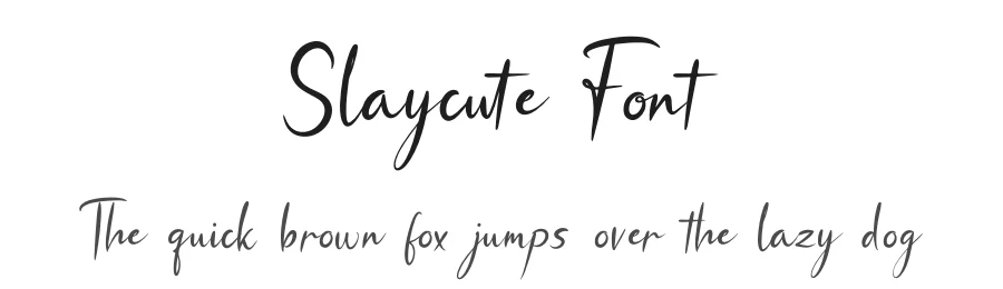 Slaycute Font by Denustudios — Script Handwritten Font