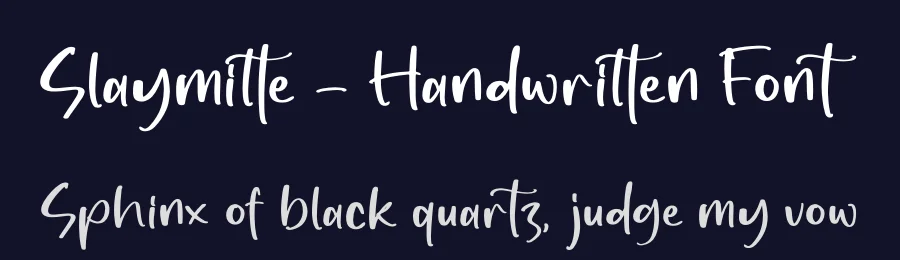 Slaymitte – Handwritten Font by perspectype — Script Handwritten Font — thumbnail 2