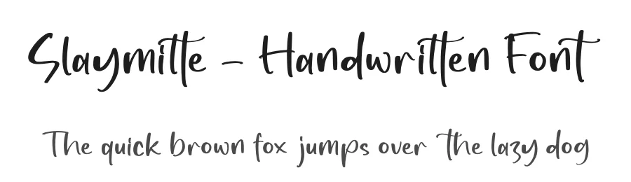 Slaymitte – Handwritten Font by perspectype — Script Handwritten Font