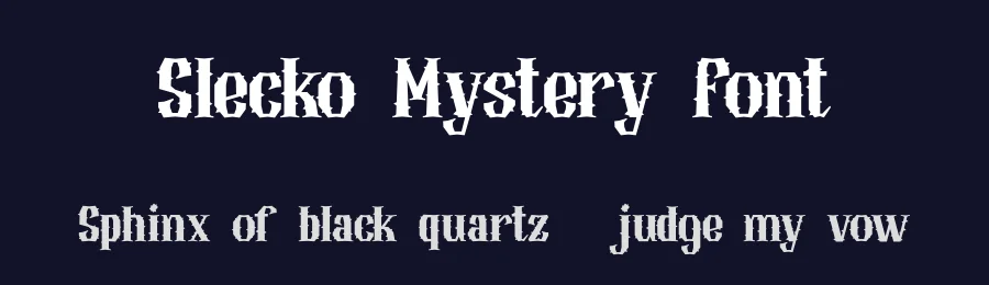 Slecko Mystery Font by pandekastudio — Display Font — thumbnail 2