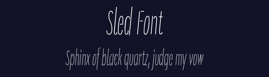 Sled Font by Linda Hintz — Sans Serif Font — thumbnail 2