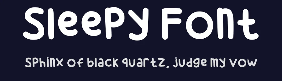 Sleepy Font by cloudyand — Script Handwritten Font — thumbnail 2