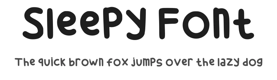 Sleepy Font by cloudyand — Script Handwritten Font