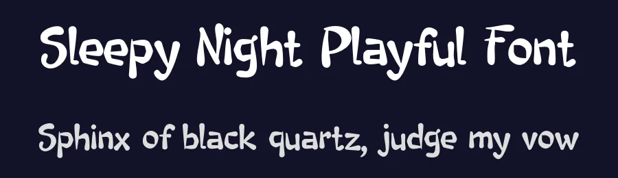 Sleepy Night Playful Font by idealeksis — Script Handwritten Font — thumbnail 2