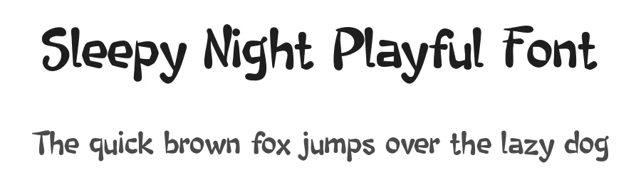 Sleepy Night Playful Font by idealeksis — Script Handwritten Font