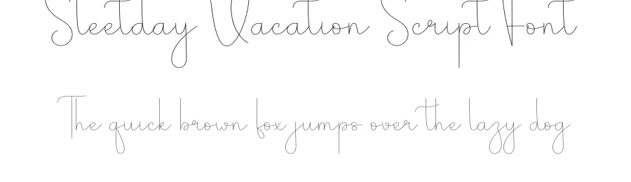 Sleetday Vacation Script Font by andikastudio — Script Handwritten Font