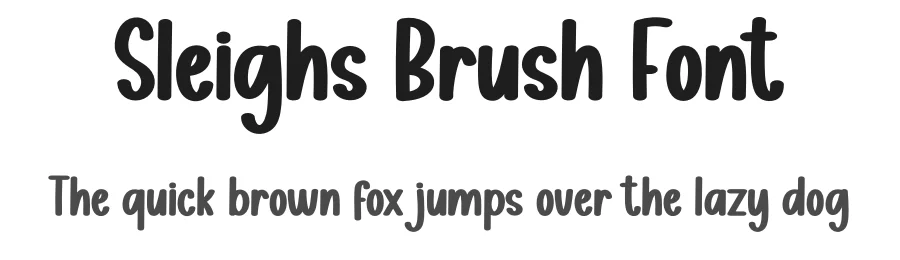 Sleighs Brush Font by creativeletter — Display Font