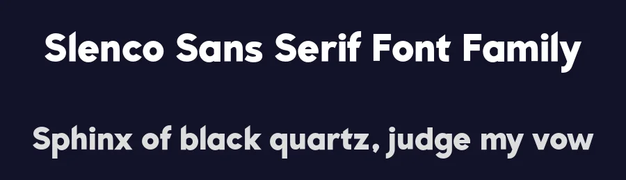 Slenco Sans Serif Font Family by Patria Ari Typestudio — Sans Serif Font — thumbnail 2