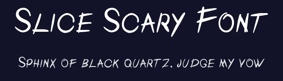 Slice Scary Font by imamfathoni0 — Display Font — thumbnail 2
