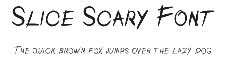 Slice Scary Font by imamfathoni0 โ Display Font