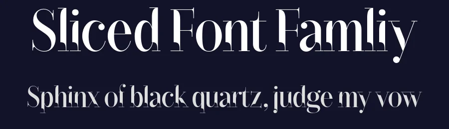 Sliced Font Famliy by RajeshRajput — Display Font — thumbnail 2