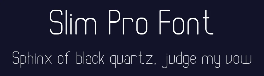 Slim Pro Font by waptype0894 — Sans Serif Font — thumbnail 2