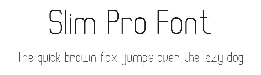 Slim Pro Font by waptype0894 — Sans Serif Font