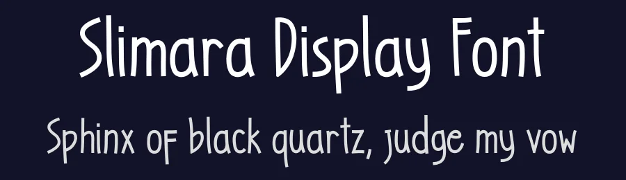 Slimara Display Font by teesley — Display Font — thumbnail 2