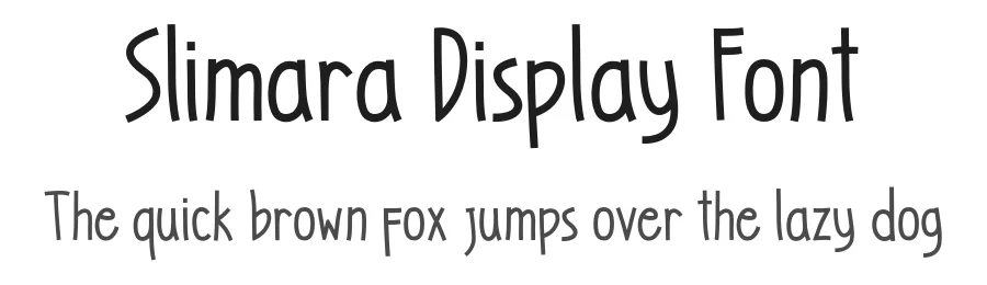 Slimara Display Font by teesley — Display Font