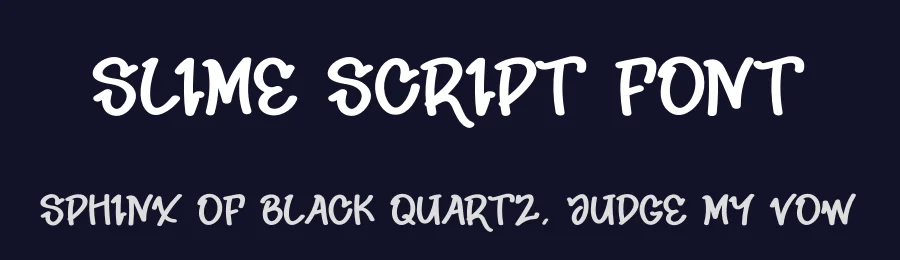Slime Script Font by andikastudio — Display Font — thumbnail 2