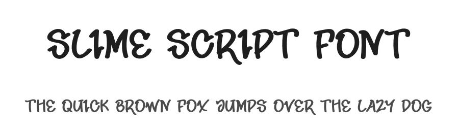 Slime Script Font by andikastudio — Display Font