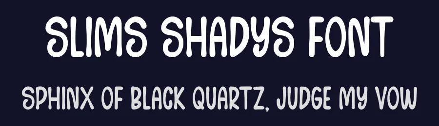 Slims Shadys Font by Minimalist Eyes — Display Font — thumbnail 2