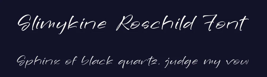 Slimykine Roschild Font by perspectype — Script Handwritten Font — thumbnail 2